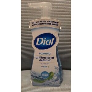 Dial Antibacterial Defense Foam Hand Soap + Aloe Kills 99.9% of Bacteria 7.5 Oz